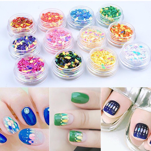 Set phụ kiện hạt gạo trang trí móng
