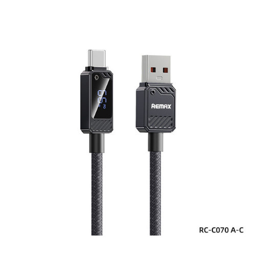 Remax rc-c069 type C to type C output type C PD fast charge cable 100W/REMAX mobile charger cable rc-c070 USB type C output PD 66W fast charge with built-in 1.2 LED display metric force exercise meter