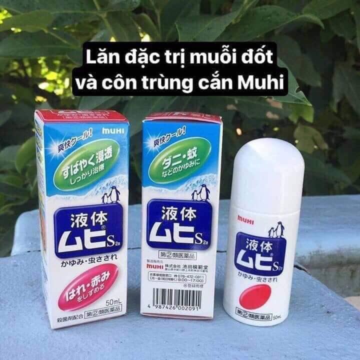 Lăn muỗi và côn trùng cắn đốt Muhi Nhật Bản