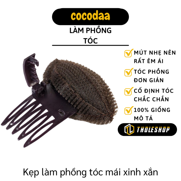 Kẹp Làm Phồng Tóc Mái - Kẹp Độn Phồng Mái Đính Mút Xốp - Xước Kẹp Tóc Mái Tạo Phồng Cho Mái Tóc Được Bồng Bềnh 6986