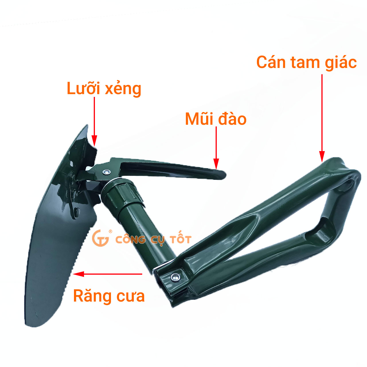 Xẻng gấp quân dụng đa năng