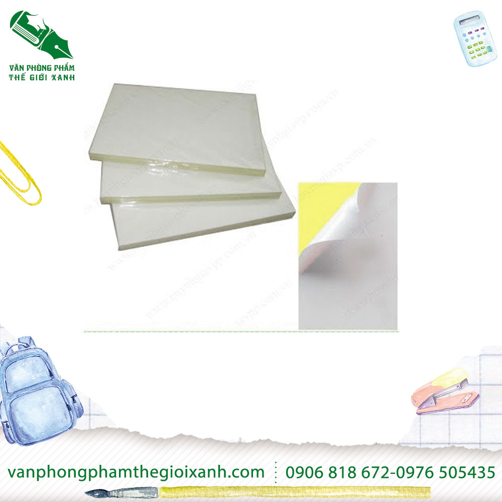 DECAL ĐẾ VÀNG A4