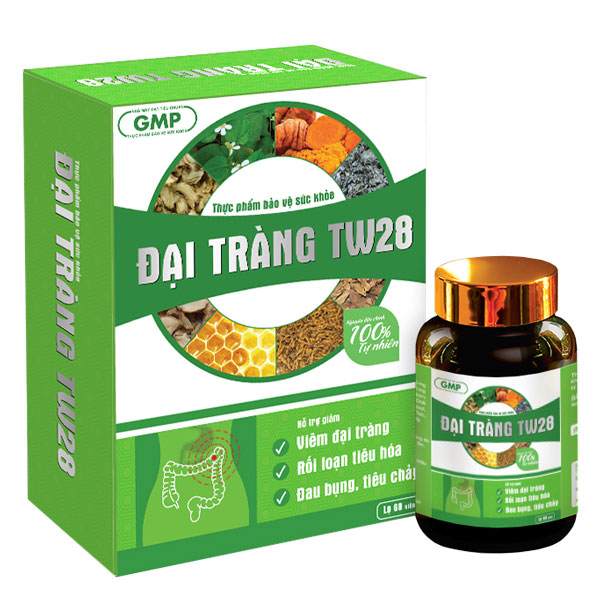 Đại tràng TW28-hỗ trợ giảm các triệu chứng của viêm đại tràng