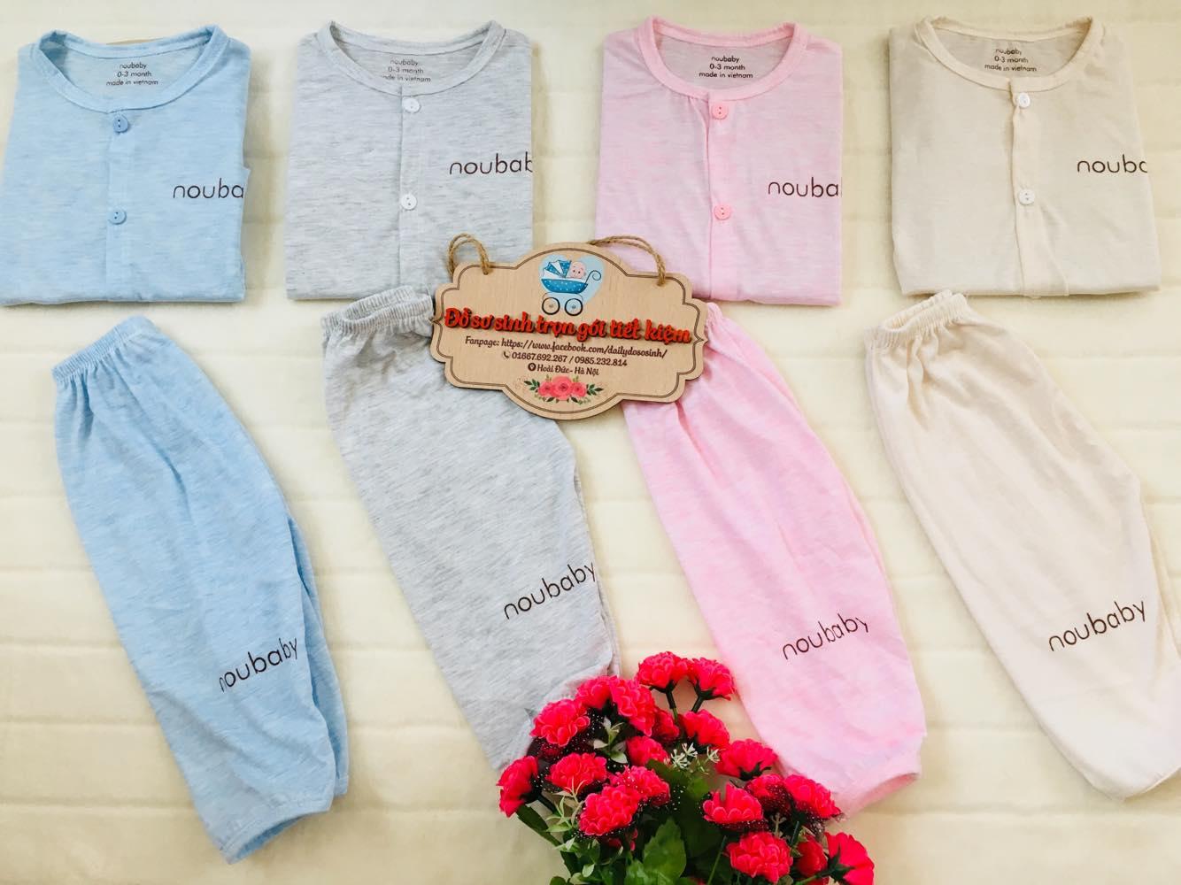 BỘ NOUBABY DÀI TAY CÚC GIỮA CHẤT COTTON