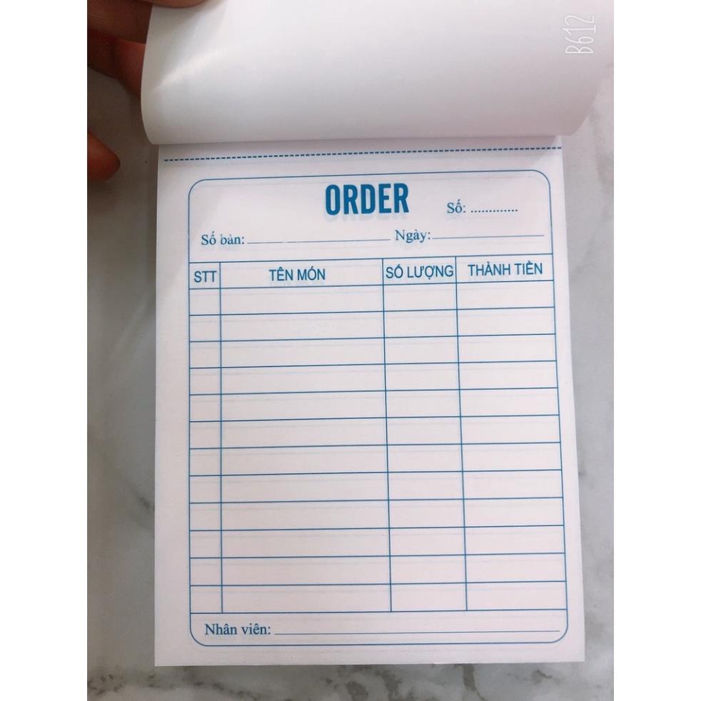 Quyển Order 100 trang cacbon - PENDAY STORE