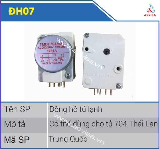 Đồng Hồ Tủ Lạnh Thái Lan 704