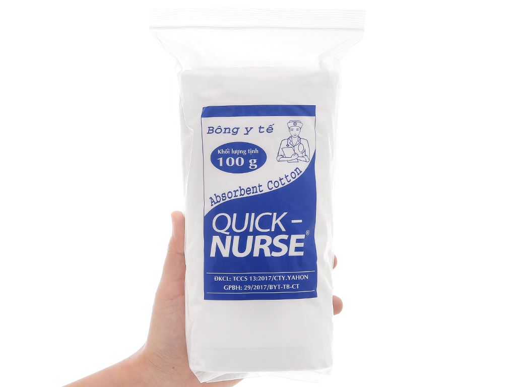 Bông cuộn y tế Quick Nurse 100g