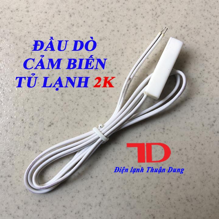 Sensor Tủ Lạnh 2k đầu vuông, Đầu dò cảm biến Tủ Lạnh 2k
