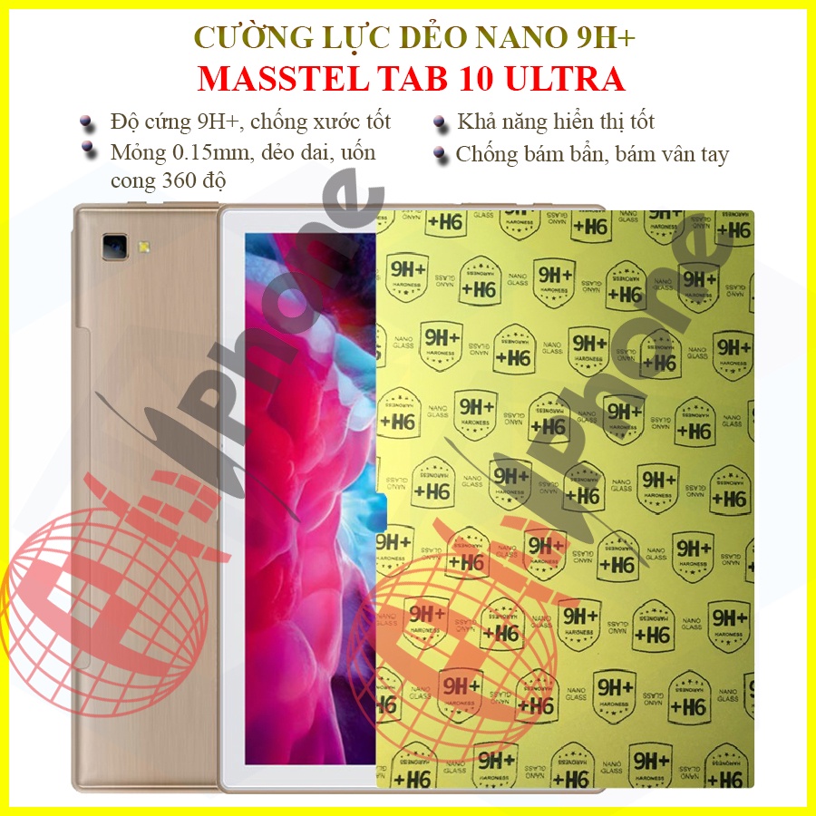 Dán cường lực dẻo nano Masstel Tab 10 Ultra