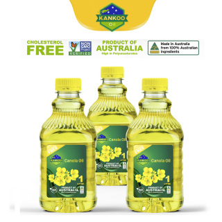 Combo 3 chai dầu ăn hạt cải nguyên chất 1L nhập khẩu Úc nhãn hiệu Kankoo thumbnail