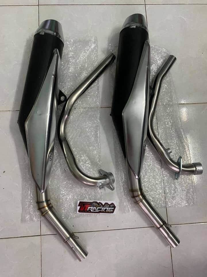 pô xe máy Raider xăng móc cổ kong 2 khúc
