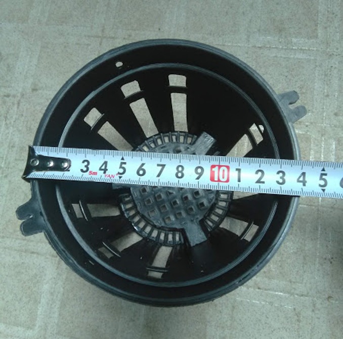 Bộ 10 chậu nhựa trồng lan đk 14cm