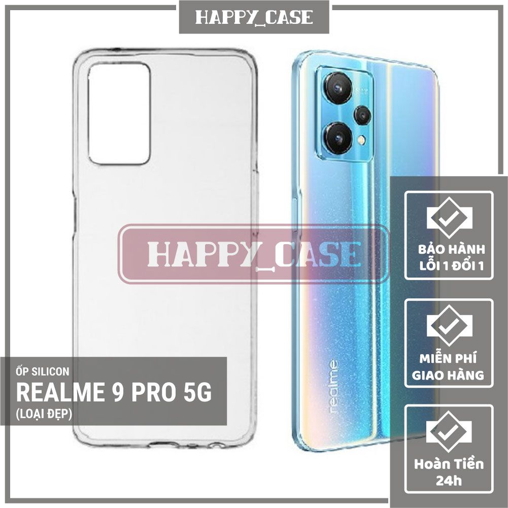 Ốp Lưng Điện Thoại Realme 9 Pro 5G Thin Transparent Silicon