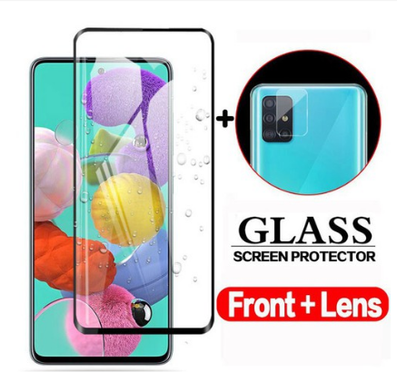 Combo Kính cường lực Samsung Galaxy A51, Galaxy A71 full màn hình 9D + Dán Camera sau