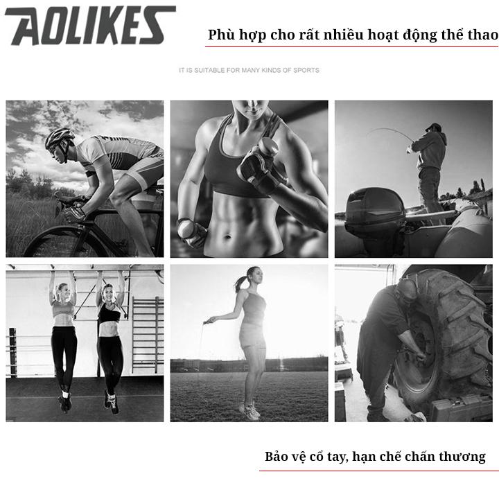 Đai quấn hổ trợ cổ tay Aolikes HW7537 - 1 đôi