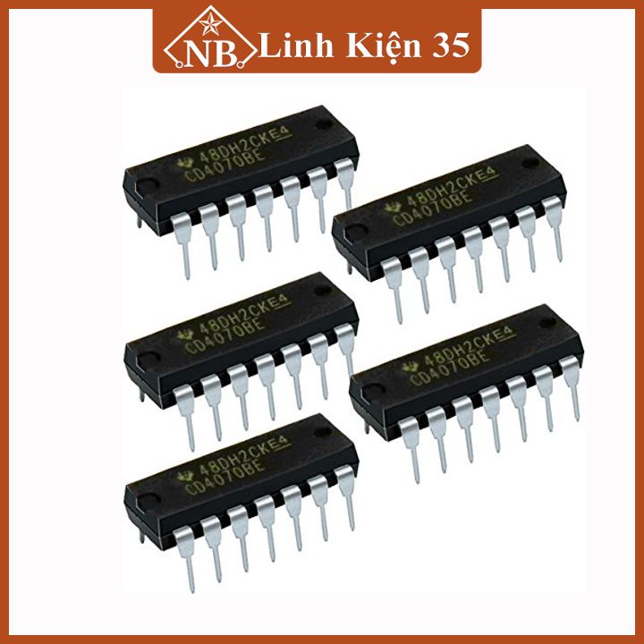 IC CD4070BE chân cắm DIP14