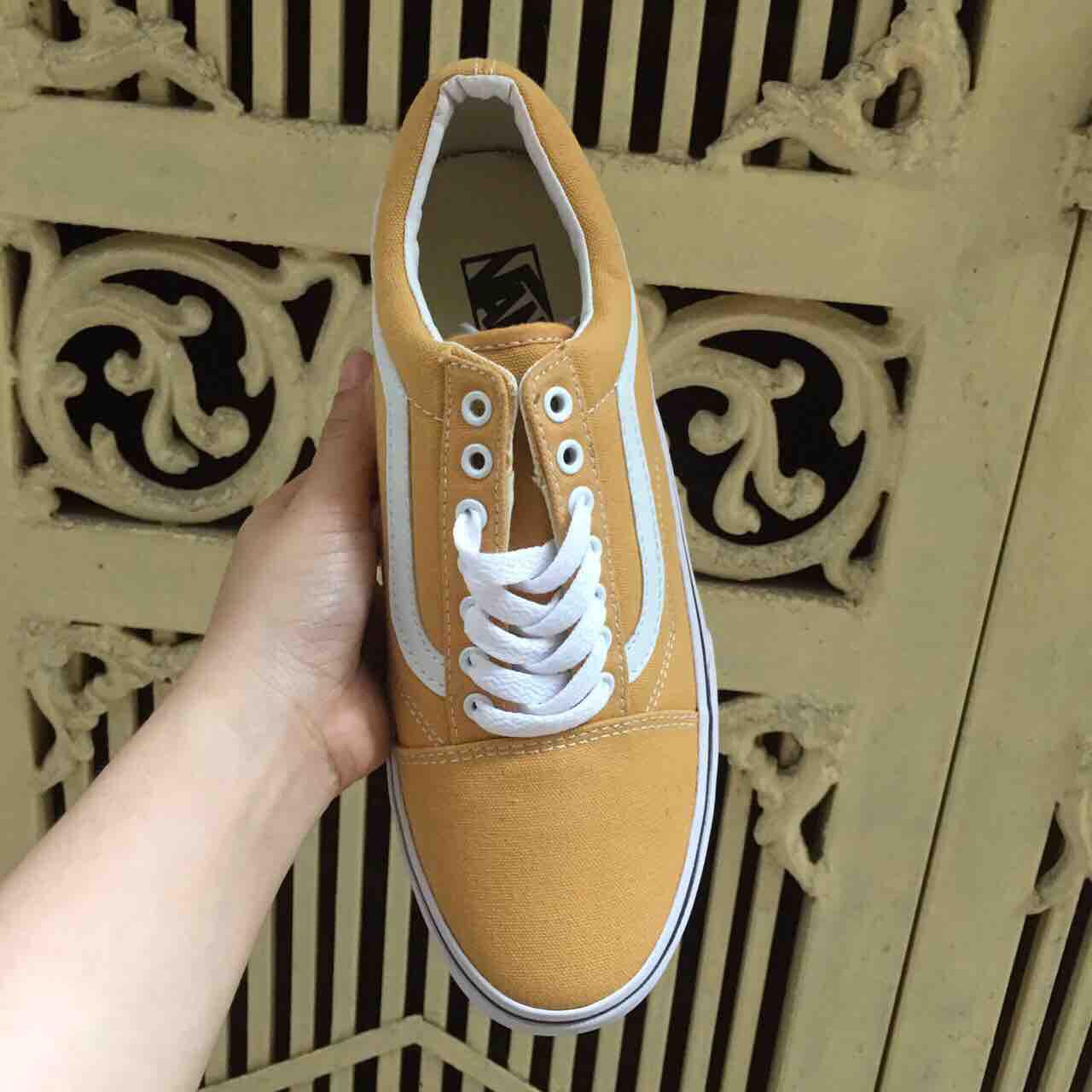 [SALE SỐC-TẶNG HỘP] Giày vanz old skool VÀNG size 36->43 NAM NỮ COUPLE
