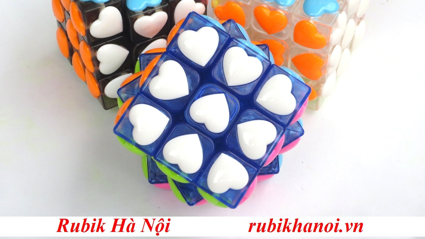 Rubik 3x3 YongJun Heart Transparent