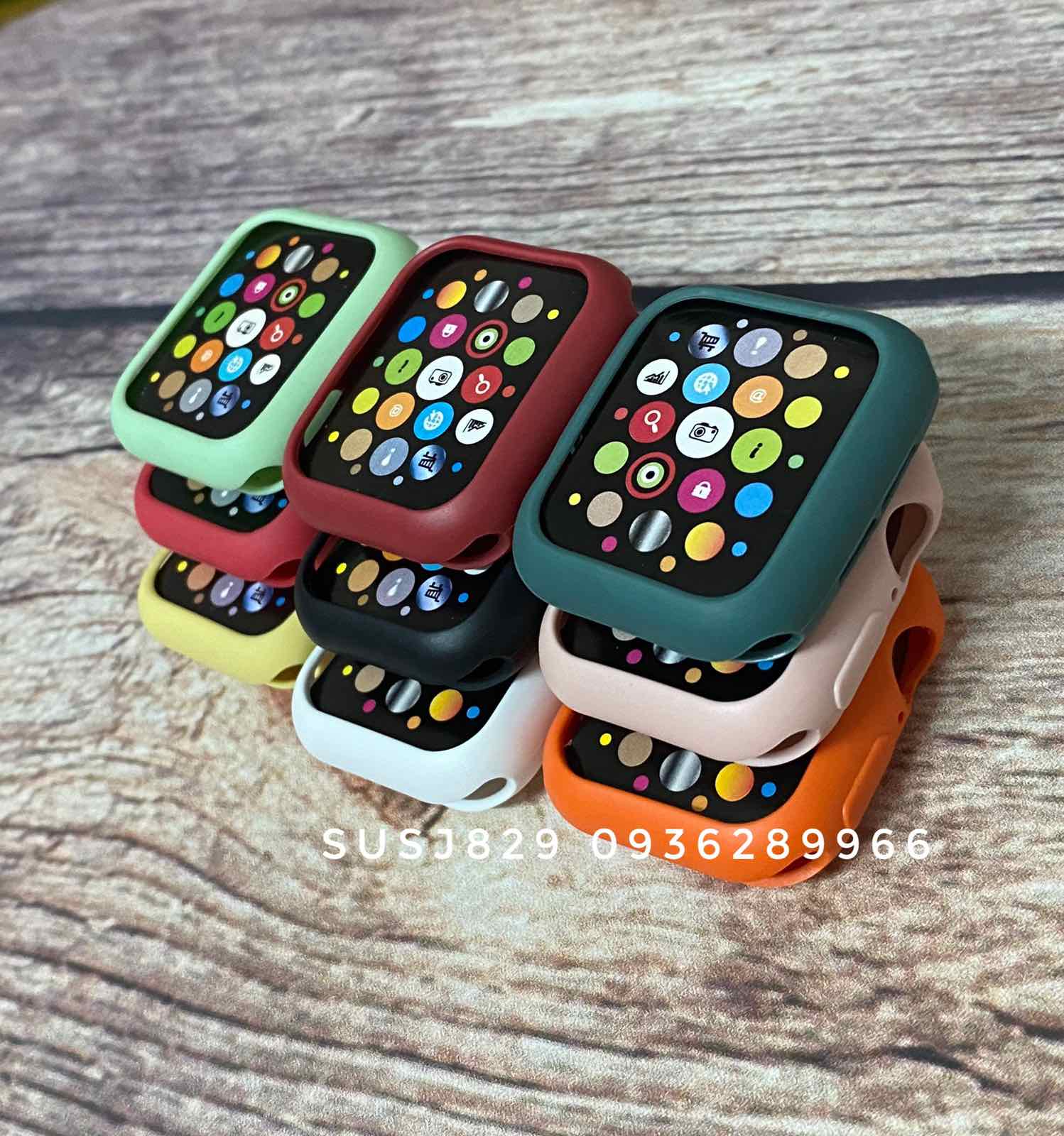 Ốp màu bảo vệ Apple watch (cao su mềm cao cấp đủ màu, đủ size)
