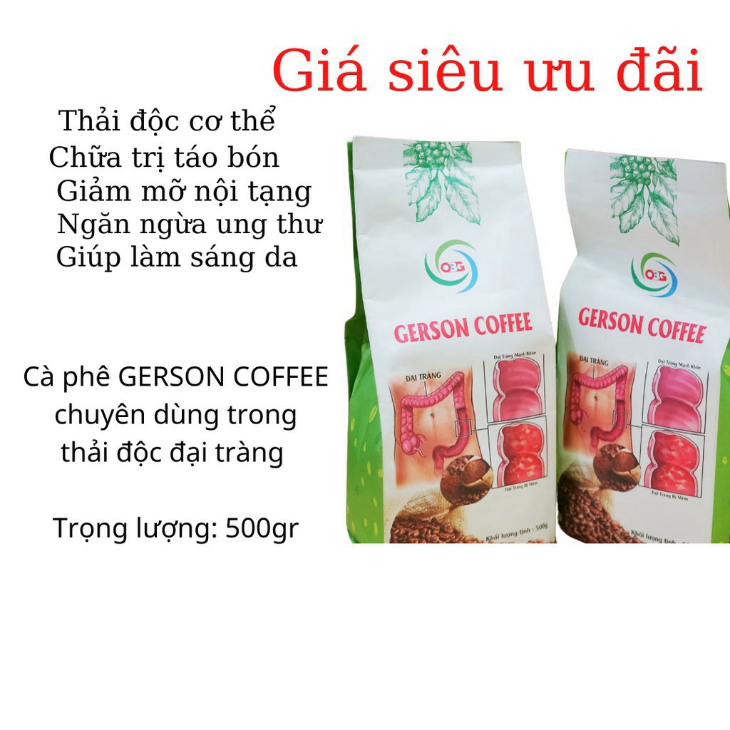 Cafe thải độc đại tràng gerson
