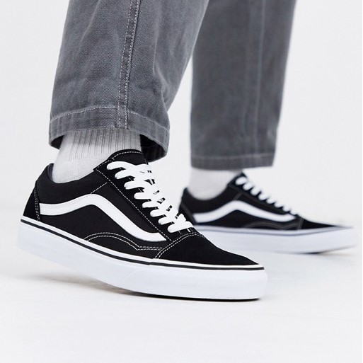 [FULL BOX] Giày thể thao sneaker Vans Old Skool Classic Black/White - Trắng/Đen