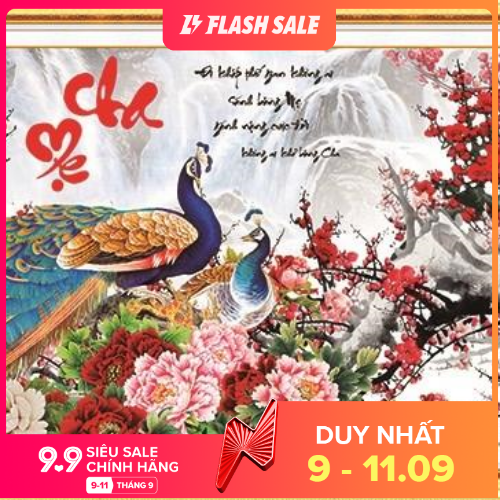 Tranh đính đá Cha Mẹ VS060 KT:100X50cm