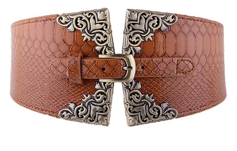 Dây nịt Thắt lưng nữ phối đầm váy crocodile belts 10cm