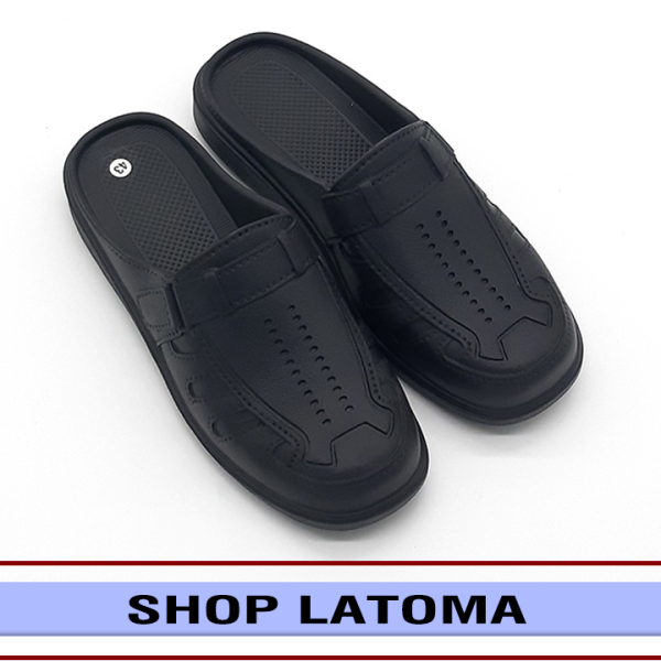 Dép sục lười bít mũi nam chất liệu siêu nhẹ êm chân kiểu dáng hiện đại thời trang Latoma TA5221 (Đen)