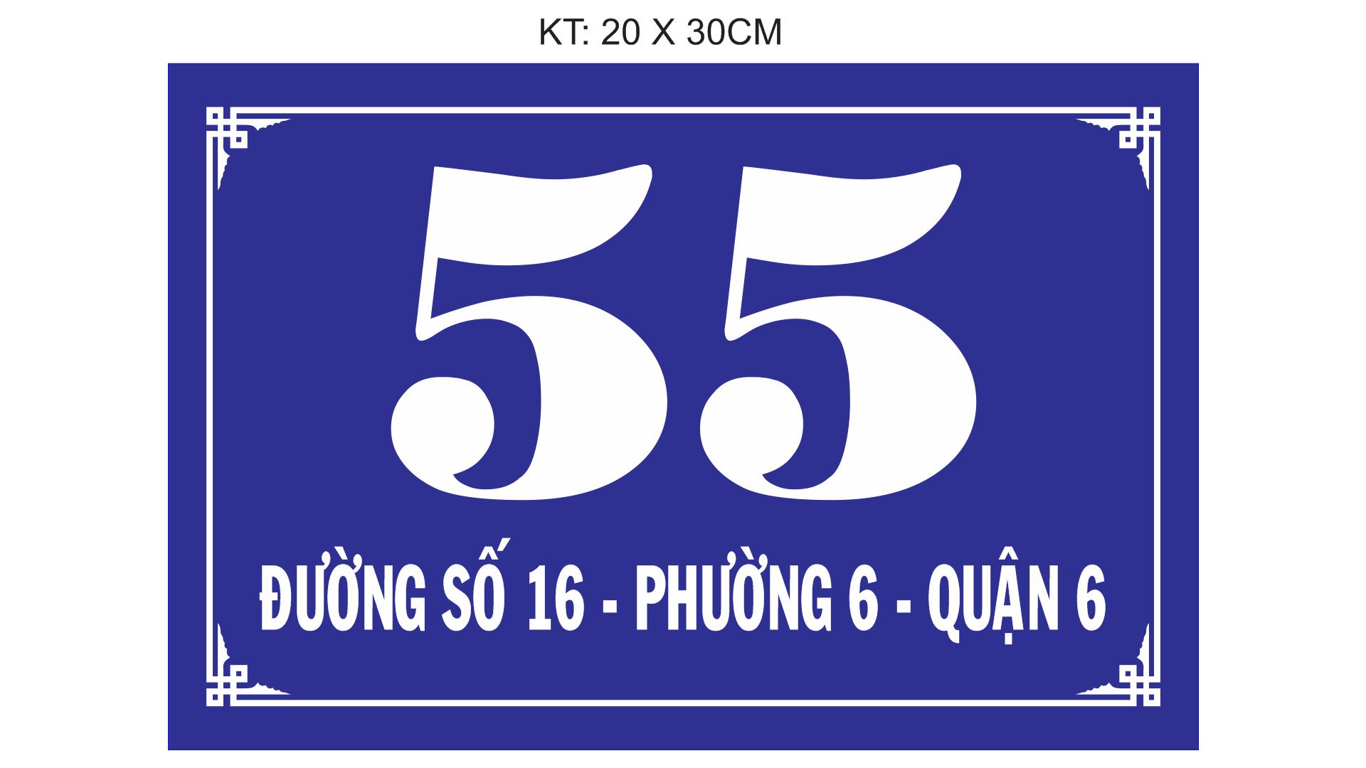 Bảng số nhà Mica