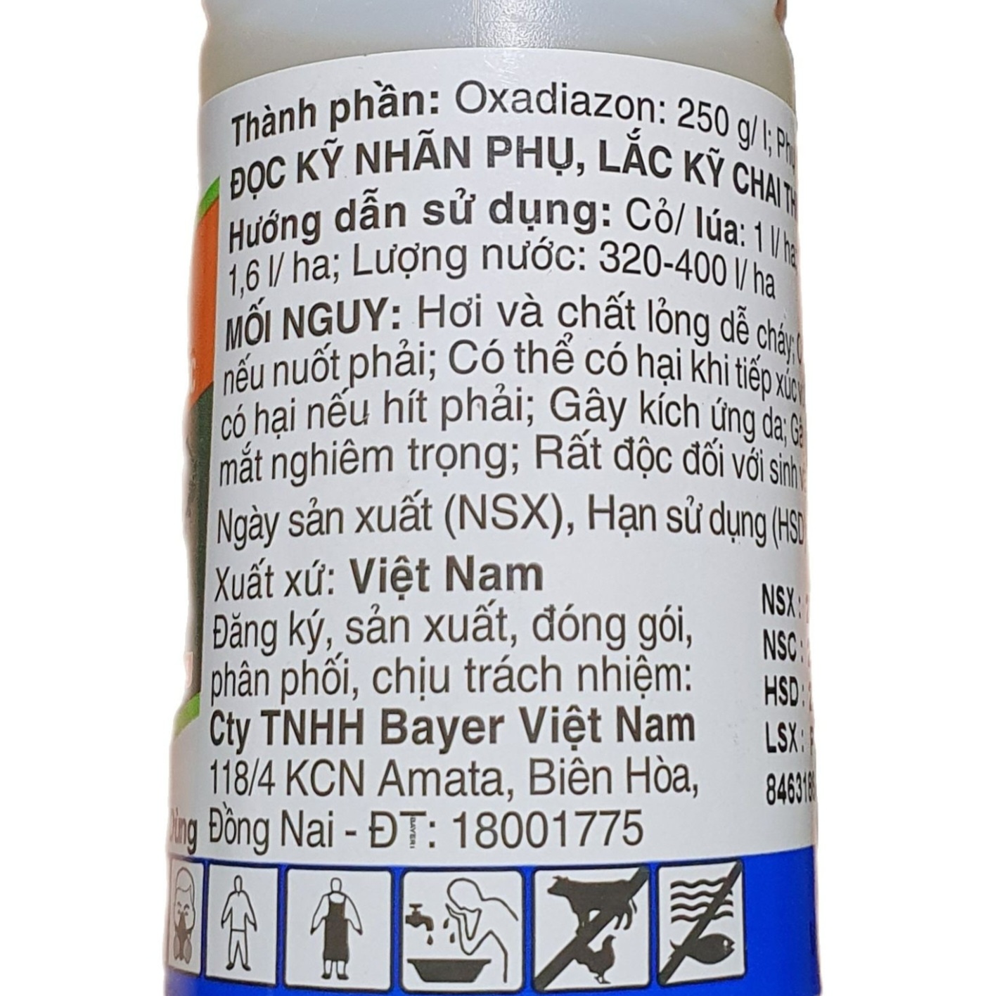 💎 Thuốc trừ cỏ Ronstar 25EC 480SC (100ml)💖