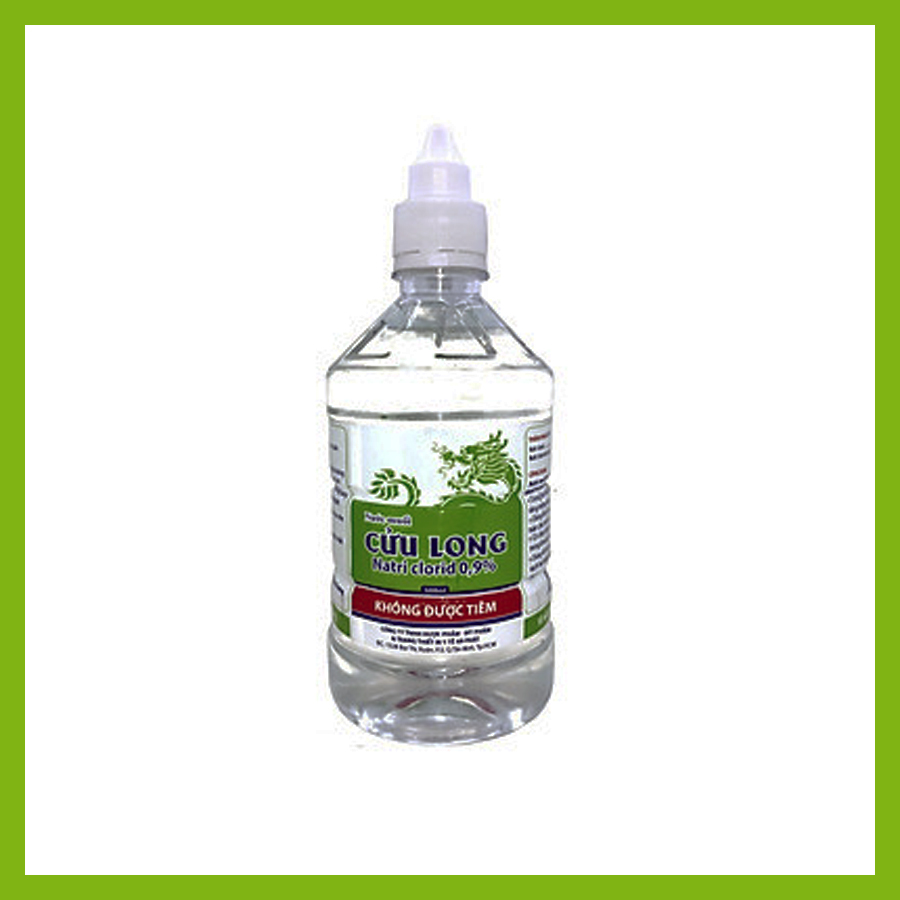Nước muối sinh lý súc miệng cửu long - natri clorid 0,9% - 1000ml