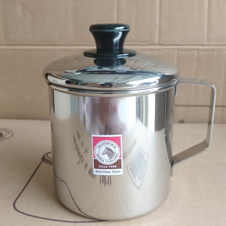 Ca nước Inox có nắp 11cm (1L) - 110111 Zebra Thái Lan