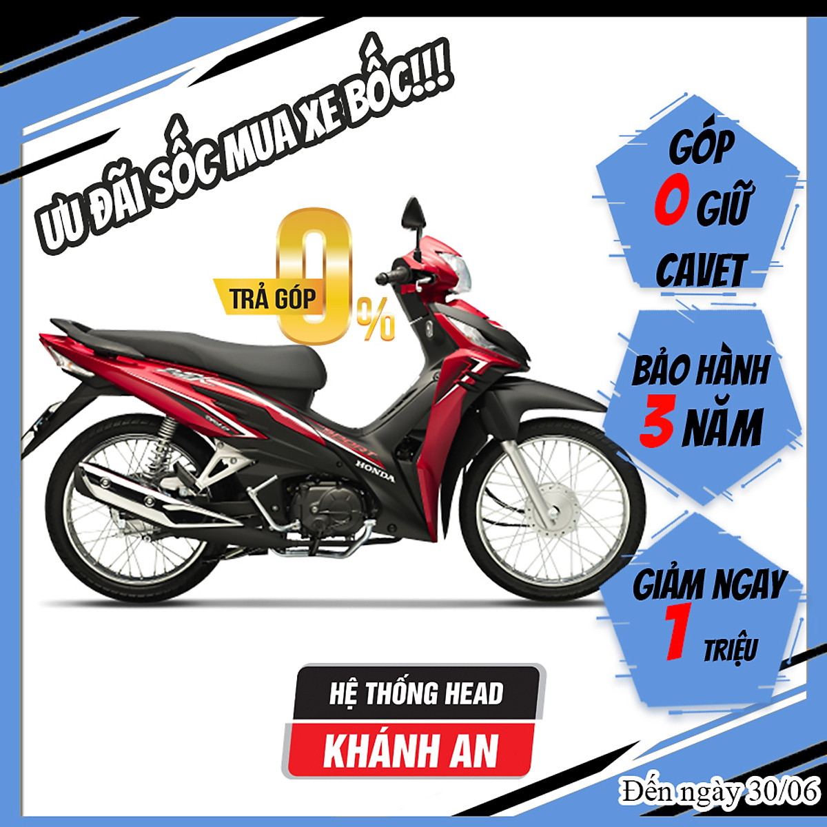 Xe máy Honda Wave RSX Fi 2023 - Vành nan hoa phanh cơ