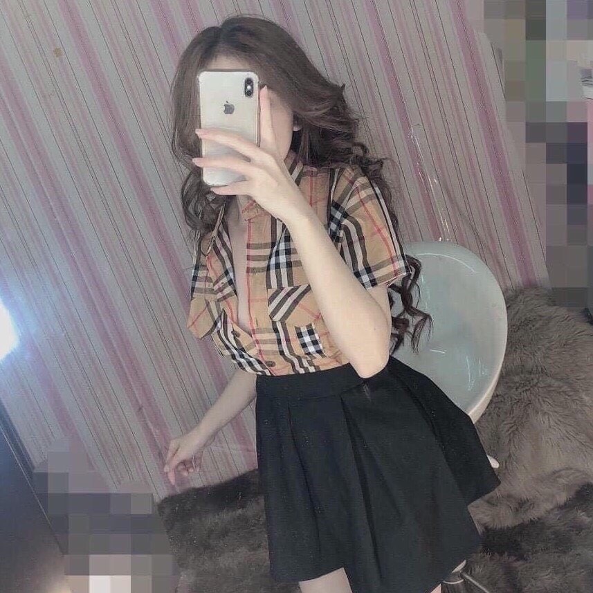 Sơ mi nữ tay ngắn BBR thời trangb cực hot 2022