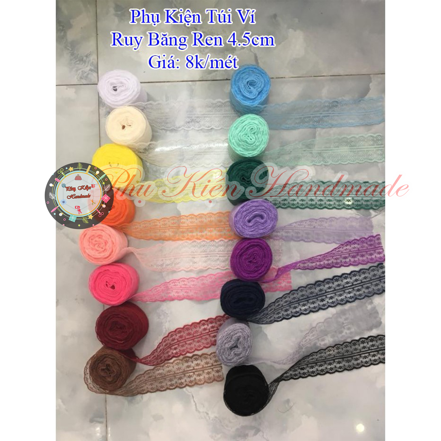 Ruy Băng Ren 4.5cm làm đồ handmade