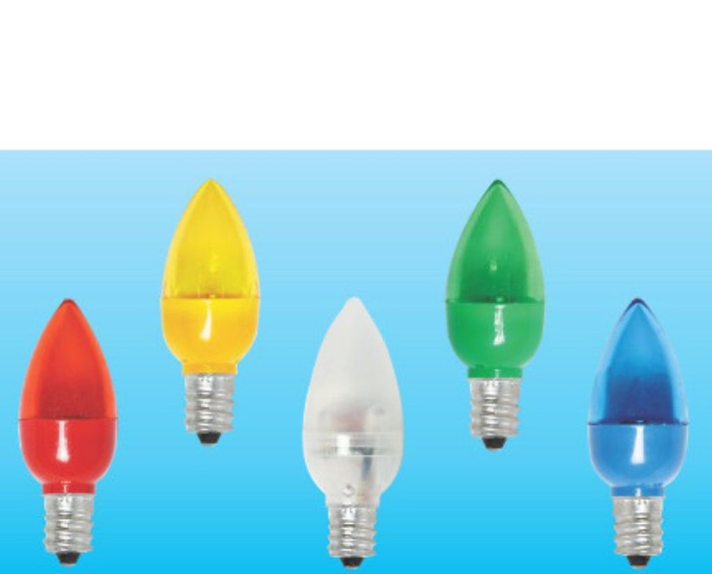 Combo 10 Bóng Đèn Led trái ớt 1W màu vàng đui E12