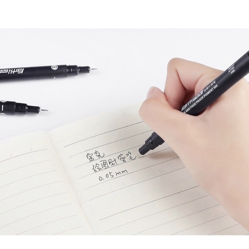 Bút Line Uni Pin/Baoke Màu Đen Các Số