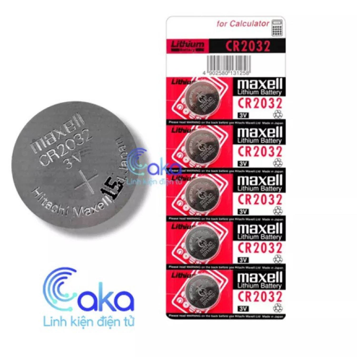 Pin Cúc Áo CMOS 3V Lithium CR2032 Maxcell Chất Lượng Cao