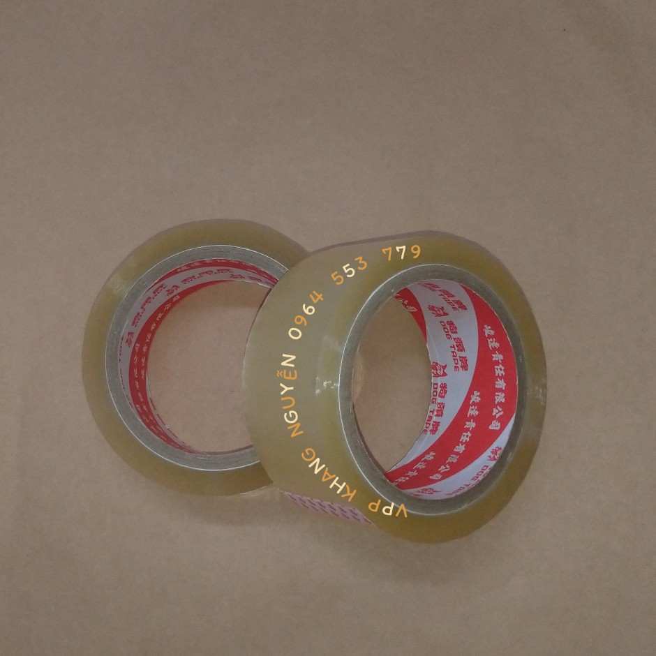 BĂNG KEO TRONG/ĐỤC 5CM 100Y (LỐC 6 CUỘN)