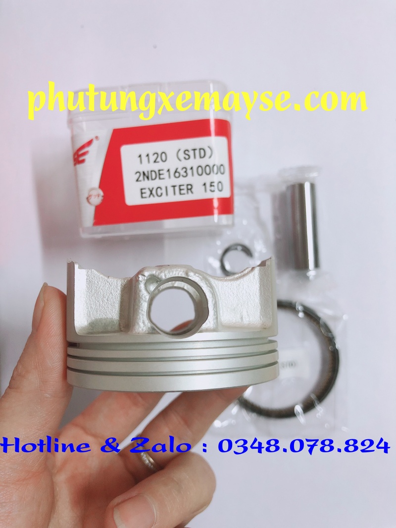 Bộ hơi (xi lanh - pistong - xéc măng) xe Exciter 150cc