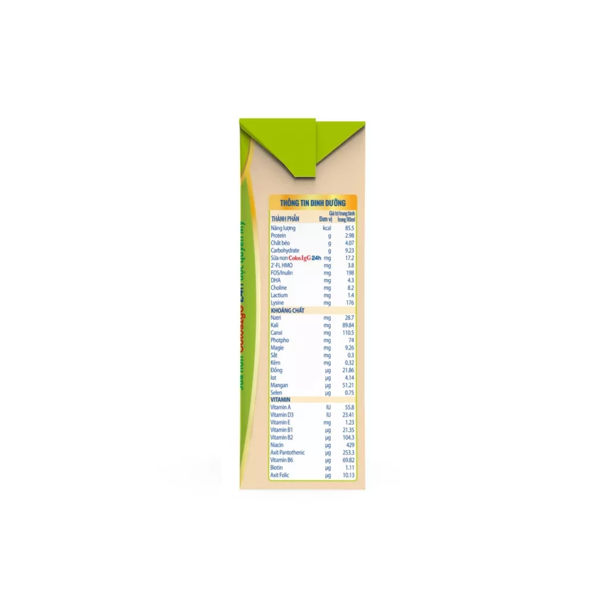 (HSD T7-2026) COMBO 5 Lốc 20 Hộp Sữa Bột Pha Sẵn Colos DHA+ 180ml.