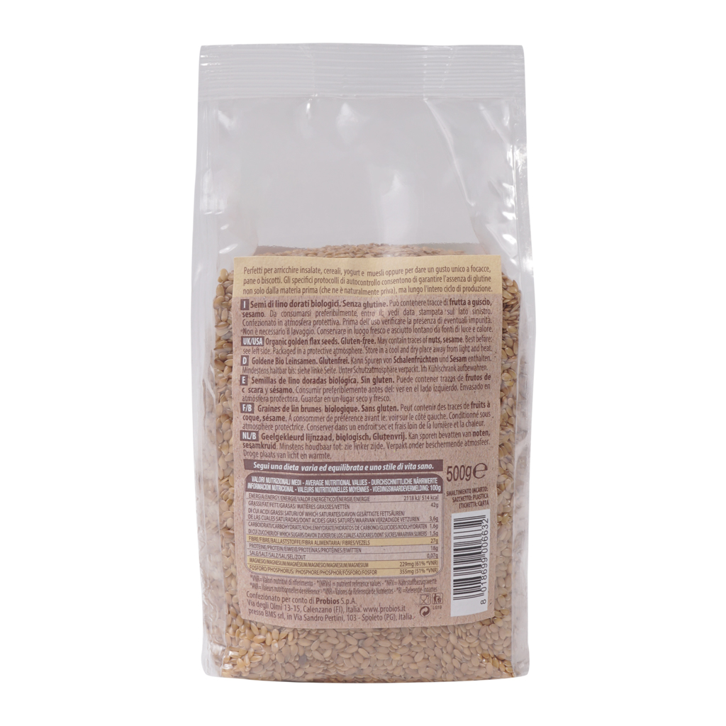 Hạt lanh hữu cơ (Probios Organic Flax Seeds) - 500gr