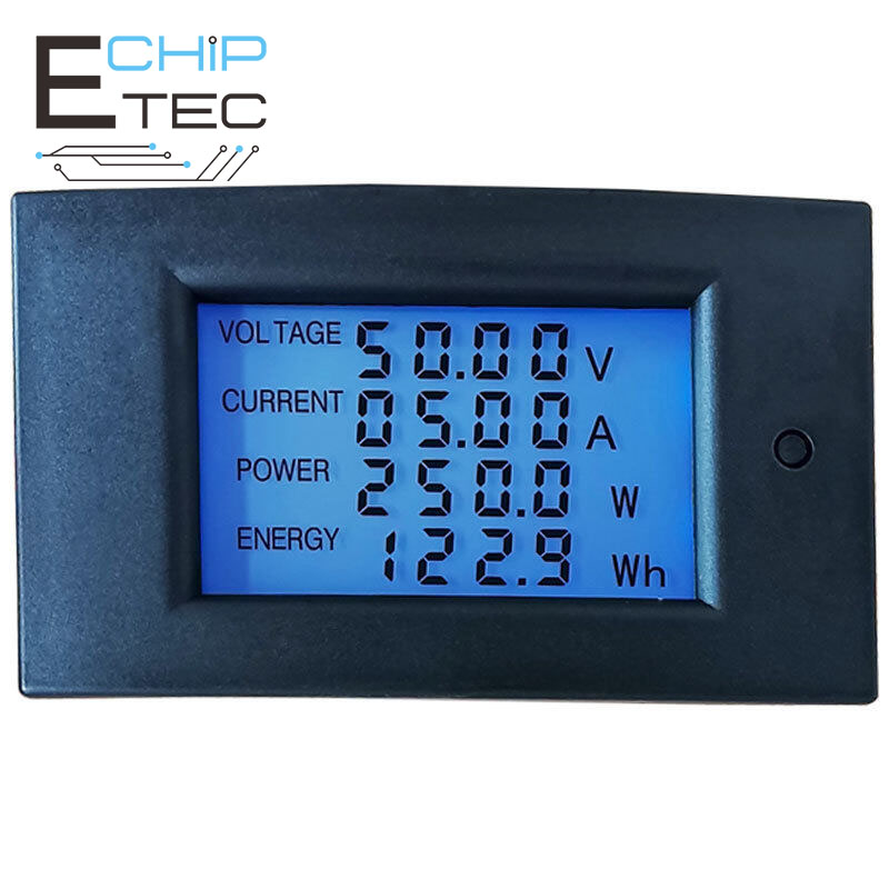 Đồng Hồ Đo Điện Đa Năng Dòng Điện Và Điện Áp LCD Máy Kiểm Tra Đồng Hồ Hiển Thị Kỹ Thuật Số DC 7.5 -100V 0 -20A Vôn Kế Ampe Kế