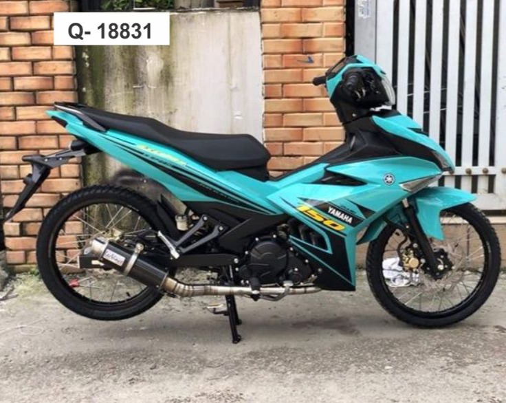 Tem rời exciter 150 dán xe xanh ngọc