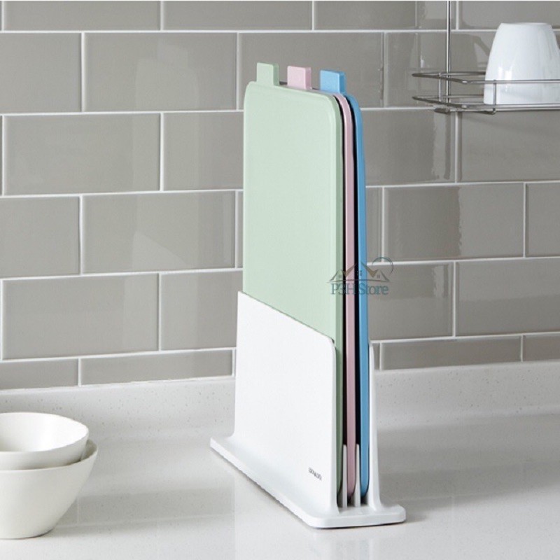 Bộ Kệ và 3 Thớt Kháng Khuẩn Lock&Lock Index Cutting Board CSC251