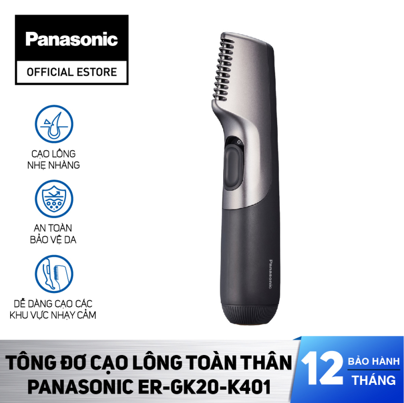 Tông đơ cạo lông toàn thân Panasonic ER-GK20-K401 - Hàng chính hãng - Bảo hành 12 tháng cao cấp