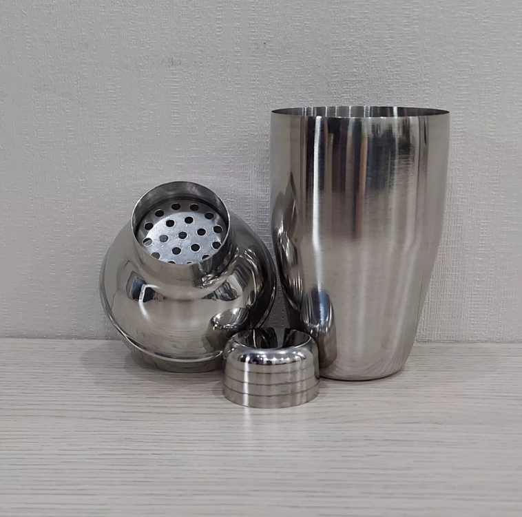 Bình pha chế trà sữa inox Shaker- Size trung 550cc