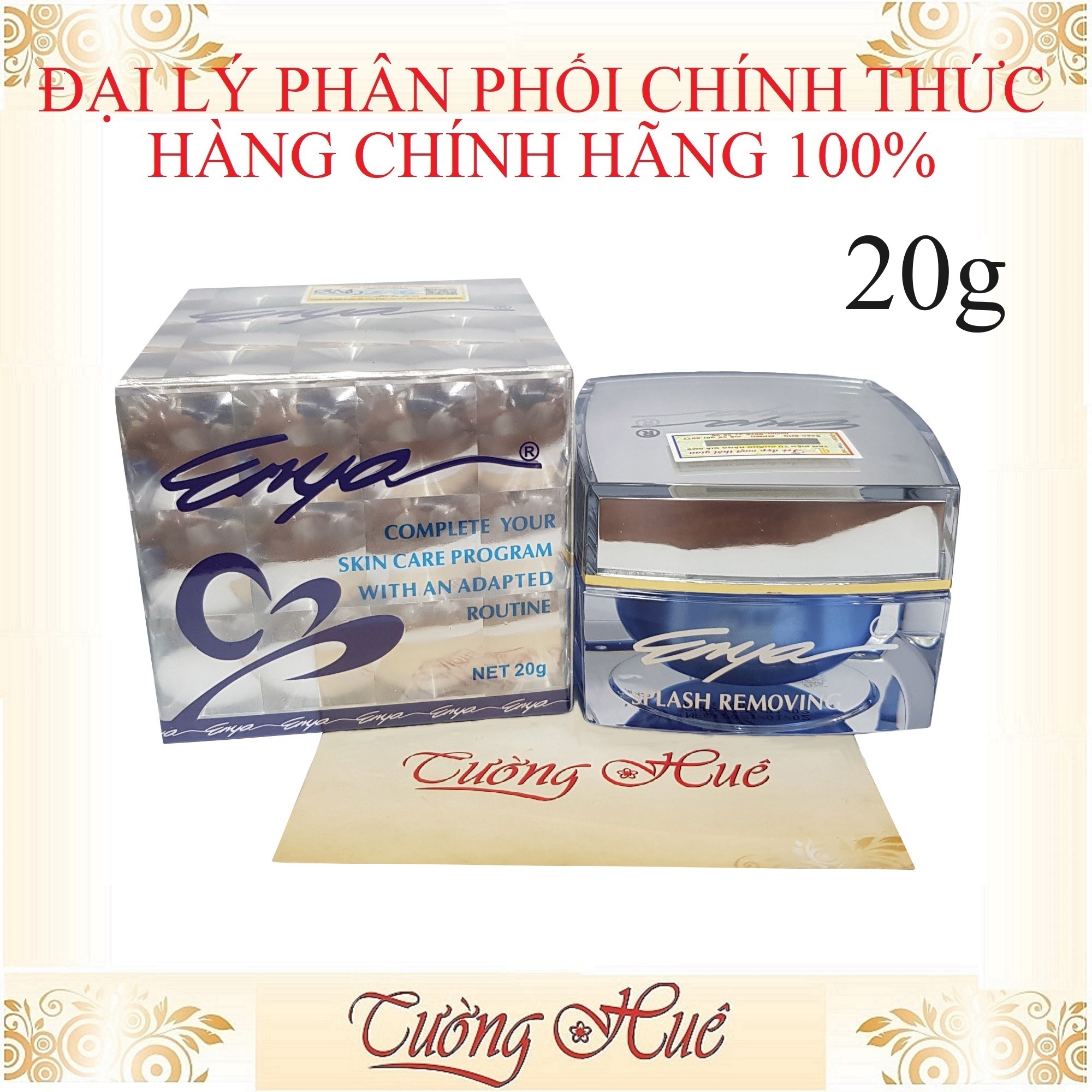 Kem ENYA Dưỡng Trắng Mờ Nám Splash Removing Whitening Pearl Cream - 20g ( Enya Nám Xanh ) - HÀNG CHÍNH HÃNG