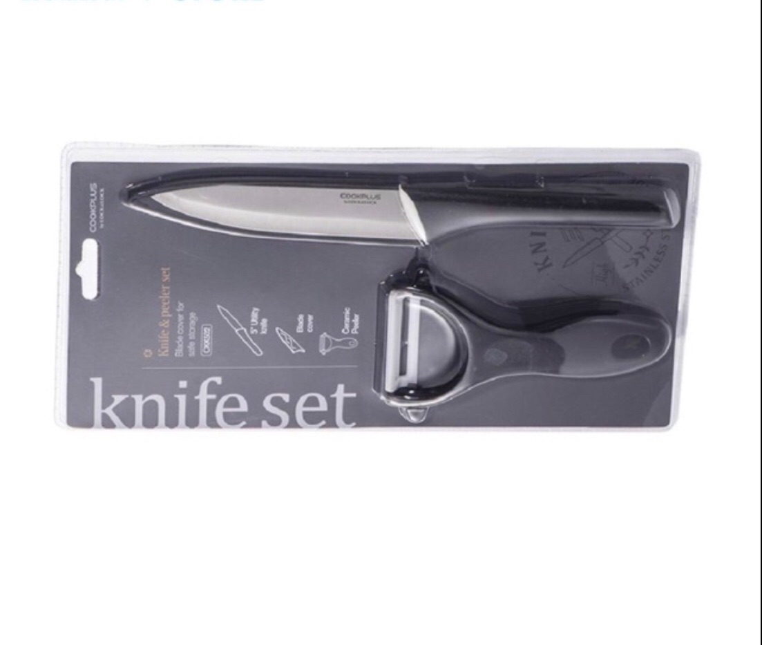 [HCM]Bộ dao thép và nạo sứ Lock&Lock Cookplus CKK502