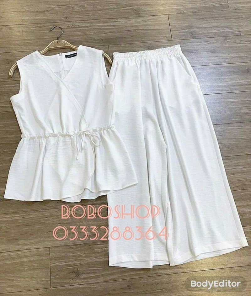 [HCM]SET ÁO + QUẦN LỮNG VẢI ĐŨI CỰC MÁT